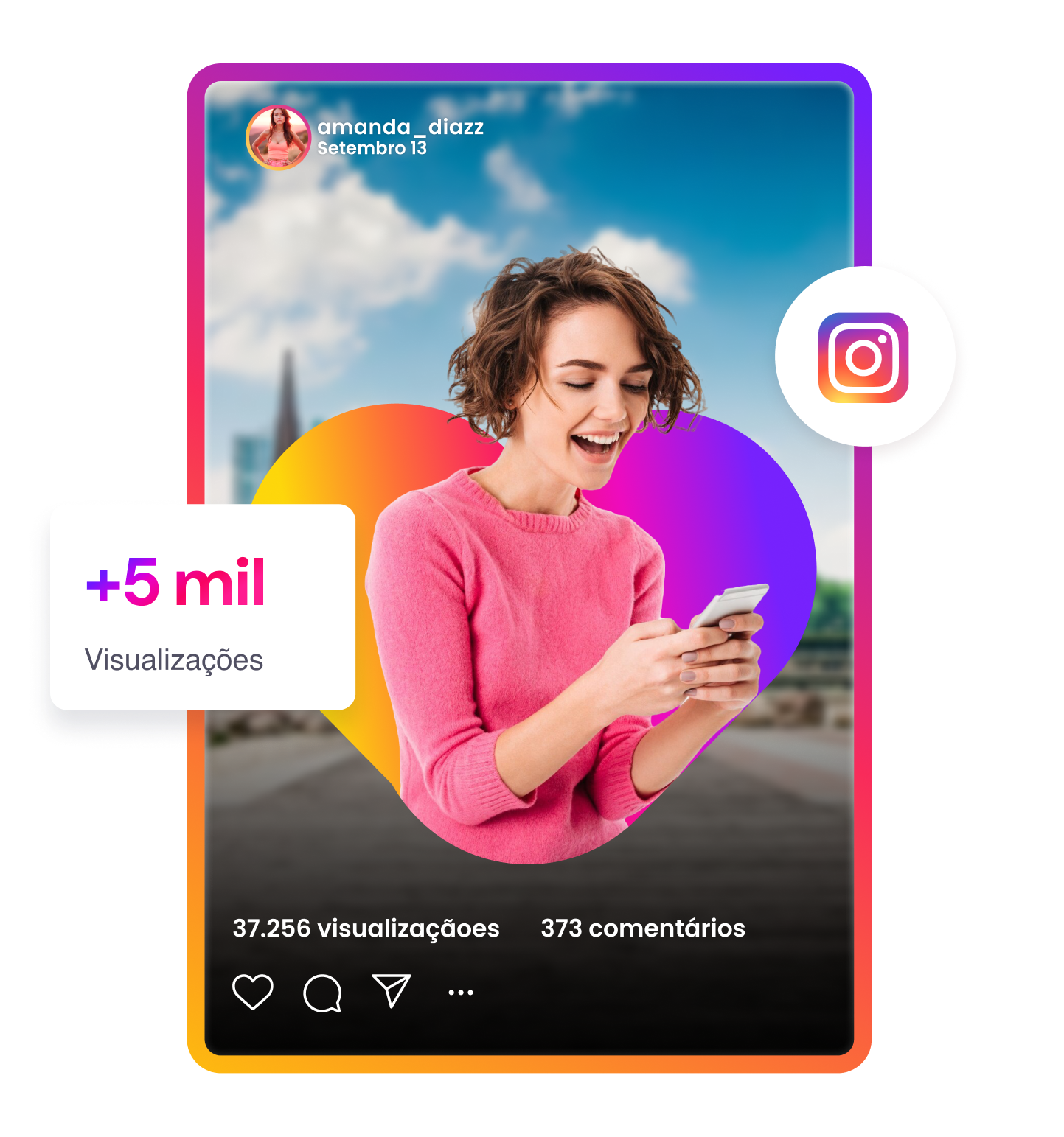 Comprar Visualizações para Reels no Instagram por 1 Real